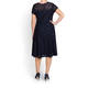 Georgedé NAVY SEQUIN AND LACE DRESS