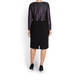 Georgedé DRESS WITH BROCADE OVERLAY TOP