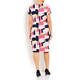 GEORGEDÉ TIE FRONT DRESS PRINT PINK