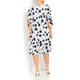GEORGEDÉ CHIFFON LAYER SPOT DRESS