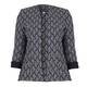 GEORGEDE BASKET WEAVE JACQUARD JACKET WITH BLACK SIDE PANELS