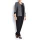 GEORGEDE BASKET WEAVE JACQUARD JACKET WITH BLACK SIDE PANELS