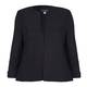 GEORGEDE black fine rib JACKET with stretch