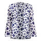 Georgedé Edge To Edge Lace Jacket Navy and White