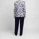 Georgedé Edge To Edge Lace Jacket Navy and White