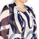 GEORGEDE abstract blue print georgette Jacket & Vest