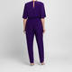 Georgedé Jersey Jumpsuit Violet