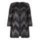 Georgedé METALLIC CHEVRON LONGLINE JACKET