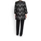 Georgedé METALLIC CHEVRON LONGLINE JACKET