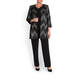 Georgedé METALLIC CHEVRON LONGLINE JACKET