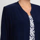 Georgedé Edge To Edge Long Jersey Jacket Navy 