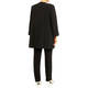 Georgedé Crepe Black Long Jacket Black