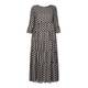 GEORGEDÉ BLACK AND WHITE MAXI DRESS