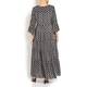 GEORGEDÉ BLACK AND WHITE MAXI DRESS