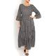 GEORGEDÉ BLACK AND WHITE MAXI DRESS