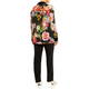 Georgedé Georgette Floral Shirt Velvet Accent