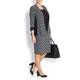 GEORGEDE BASKET WEAVE JACQUARD JACKET WITH BLACK SIDE PANELS