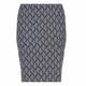 GEORGEDE BLACK PATTERN JACQUARD PENCIL SKIRT