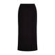 Georgedé Jersey Skirt With Slit Black