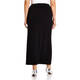 Georgedé Jersey Skirt With Slit Black