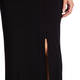Georgedé Jersey Skirt With Slit Black