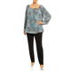 Georgedé Paisley and Zebra Tunic Blue 