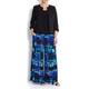 GEORGEDE BLUE TONES PRINT WIDE LEG TROUSERS