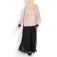 BEIGE BLACK CHIFFON TROUSERS 