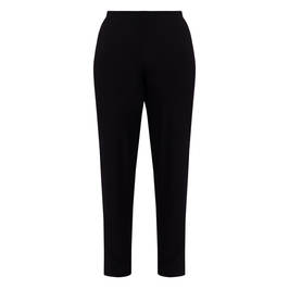 Georgedé Satin Jersey Trousers Black - Plus Size Collection