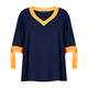 Georgedé Navy Tunic With Orange Tipping