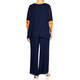 Georgedé Navy Tunic With Orange Tipping