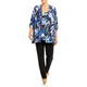 Georgedé Georgette Twinset Blue Floral 