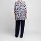 Georgedé Spot Print Georgette Twinset Navy and White 