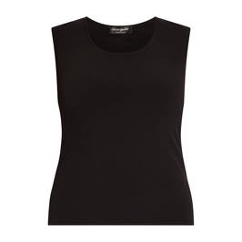 Georgedé Jersey Vest Black - Plus Size Collection