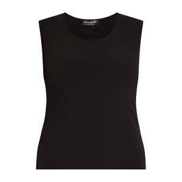Georgedé Jersey Vest Black - Plus Size Collection