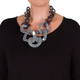 GIUNO GREY INTERLOCK NECKLACE