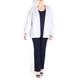 KARIN HORIZONTAL STRIPED WHITE CARDIGAN 