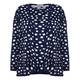 KARIN NAVY POLKA DOT CARDIGAN + SWEATER 