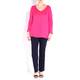 KARIN ULTRALIGHT PINK V-NECK SWEATER 