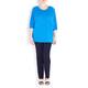 KARIN BLUE ULTRALIGHT HORIZONTAL STRIPE SWEATER 