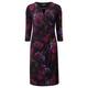 GODSKE AUBERGINE FLORAL PRINT DRESS