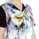 GODSKE abstract floral collared T-SHIRT