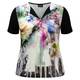 GODSKE abstract floral collared T-SHIRT