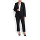 MARINA RINALDI NAVY LINED LINEN BLAZER