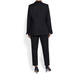 MARINA RINALDI NAVY LINED LINEN BLAZER