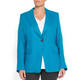 MARINA RINALDI PETROL LINED LINEN BLAZER