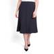 HABELLA navy flick hem SKIRT