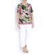 HABELLA pink floral print T-SHIRT