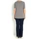 HABELLA grey floral print T SHIRT top