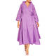 Igor Taffeta Wrap Dress Purple